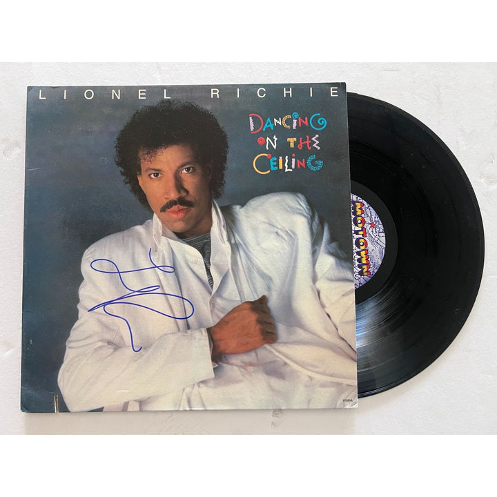 Lionel Richie Dancing on the Ceiling original LP signed