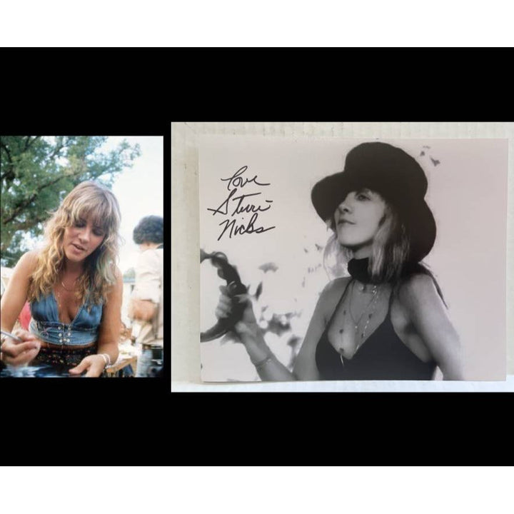Stevie Nicks of Fleetwood Mac 8x10 photo signed with proof Awesome Artifacts