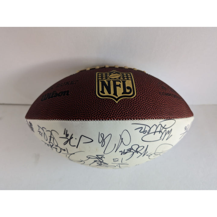 New York Giants Eli Manning Super Bowl champions team signed football