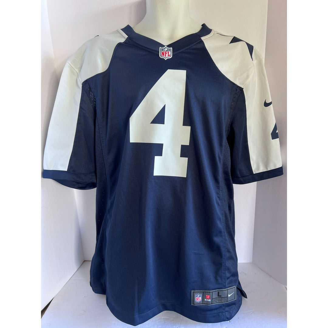 Dak Prescott Dallas Cowboys game model jersey Nike size large jersey  signed with proof