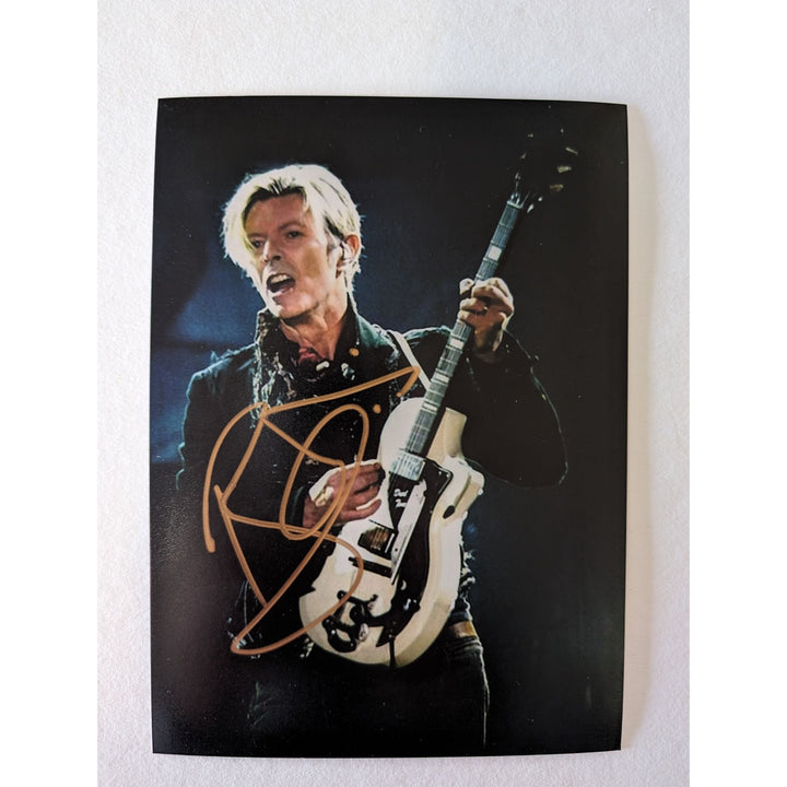 David Bowie 5x7 photograph signed with proof