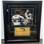 Load image into Gallery viewer, Rocky Sylvester Stallone &amp; Carl Weathers 8x10 photo signed and framed with proof
