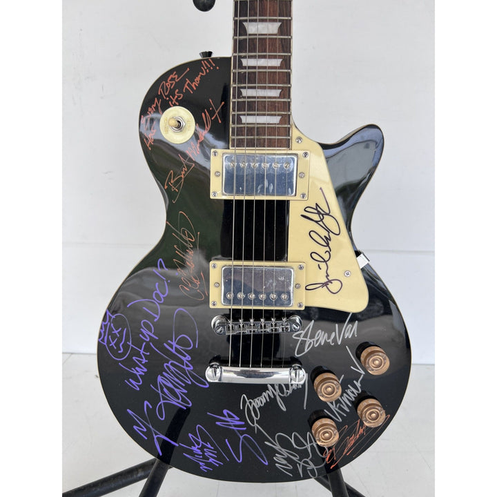 Motley Crue Mick Mars Tommy Lee, Vince Neal Nikki Sixx Poison Brett Michaels, Whitesnake David Coverdale Steve Vai vintage les paul guitar.