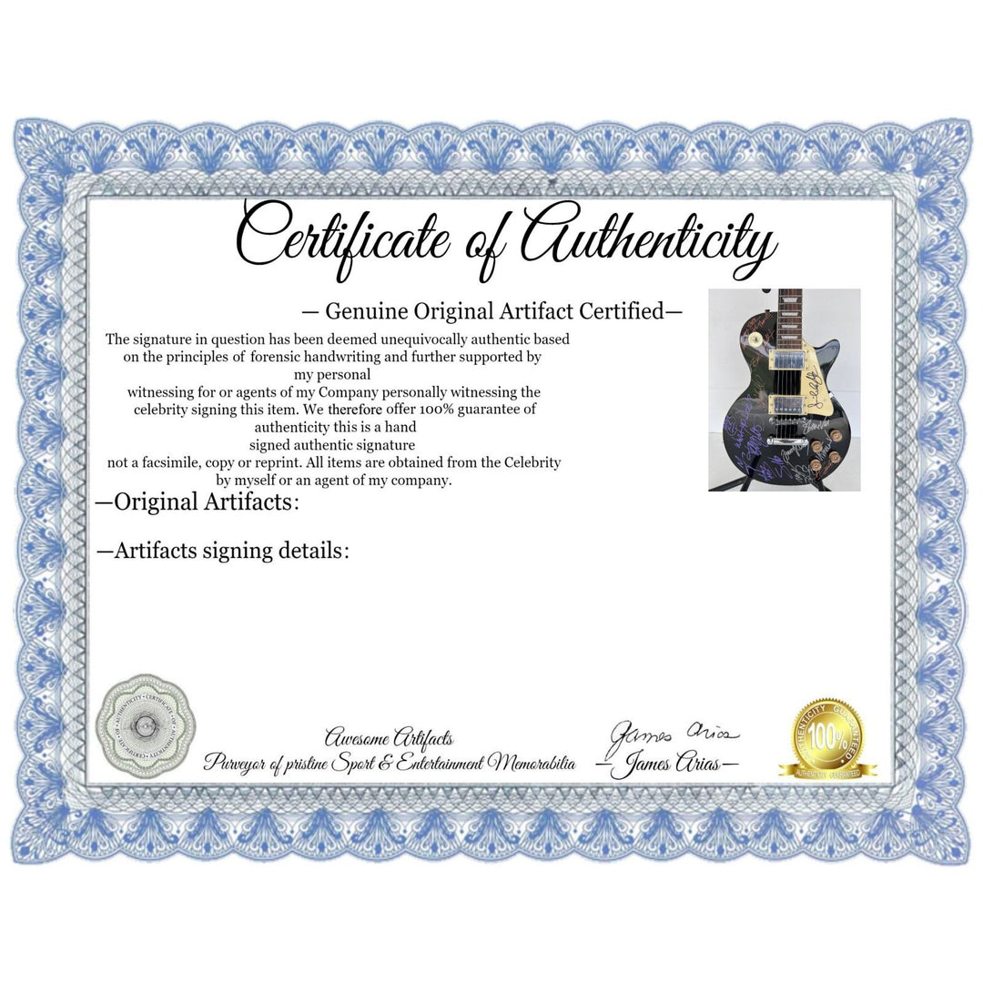 Motley Crue Mick Mars Tommy Lee, Vince Neal Nikki Sixx Poison Brett Michaels, Whitesnake David Coverdale Steve Vai vintage les paul guitar.