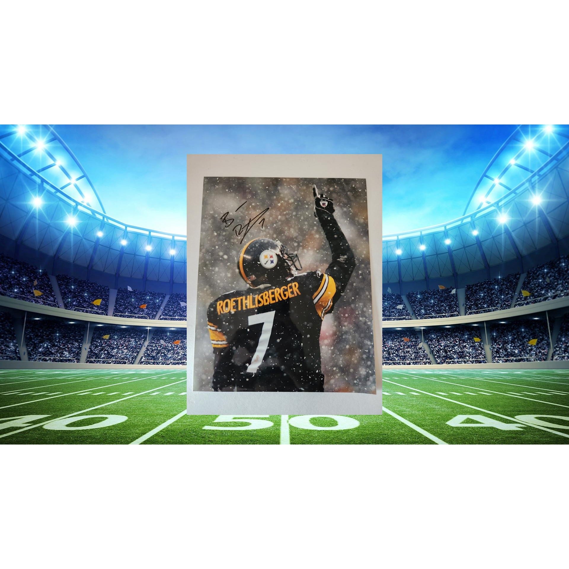 Ben Roethlisberger Pittsburgh Steelers 8x10 photo signed