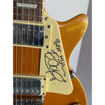 Load image into Gallery viewer, U2 Bono Paul Hewson The Edge David Evans Howell, Larry Mullen Adam Clayton full size gold Les Paul signed with proof
