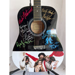 Load image into Gallery viewer, Fleetwood Mac Stevie Nicks Peter Green Mick Fleetwood John and Christy McVie Lindsay Buckingham  full size acoustic guitar signed with proof
