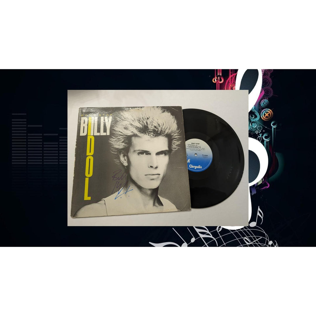 Billy Idol Don't Stop 1981 original LP signed with proof