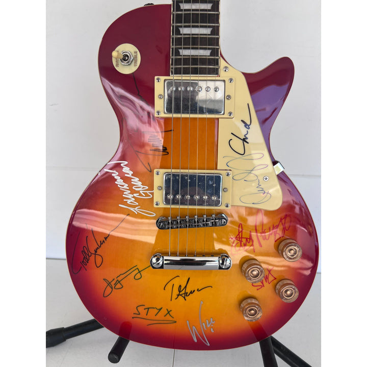 Styx James "J.Y." Young, Tommy Shaw, Todd Sucherman, Lawrence Gowan, Will Evankovich and Terry Gowan Dennis DeYoung and Chuck and John Panoz.