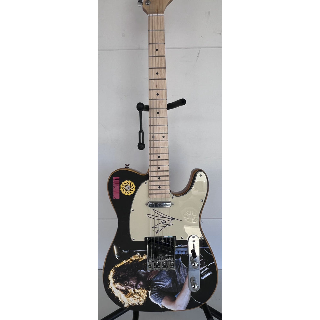 Chris Cornell of Soundgarden one of a kind full size electric guitar signed with proof.