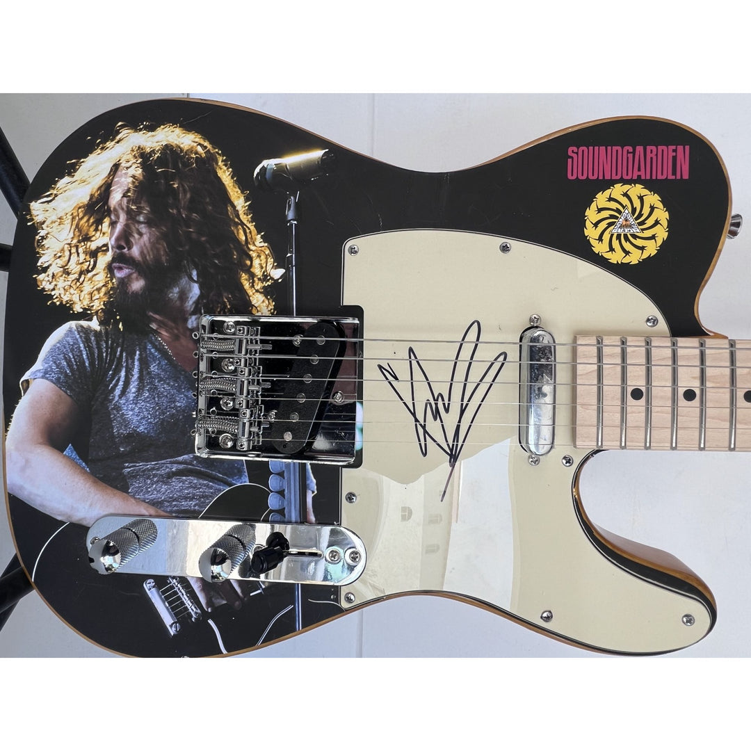 Chris Cornell of Soundgarden one of a kind full size electric guitar signed with proof.