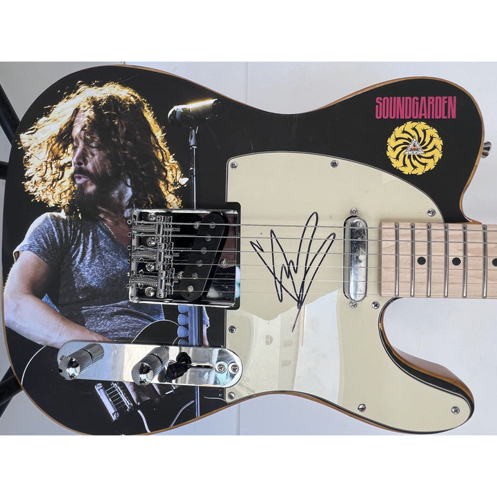 Chris Cornell of Soundgarden one of a kind full size electric guitar signed with proof.