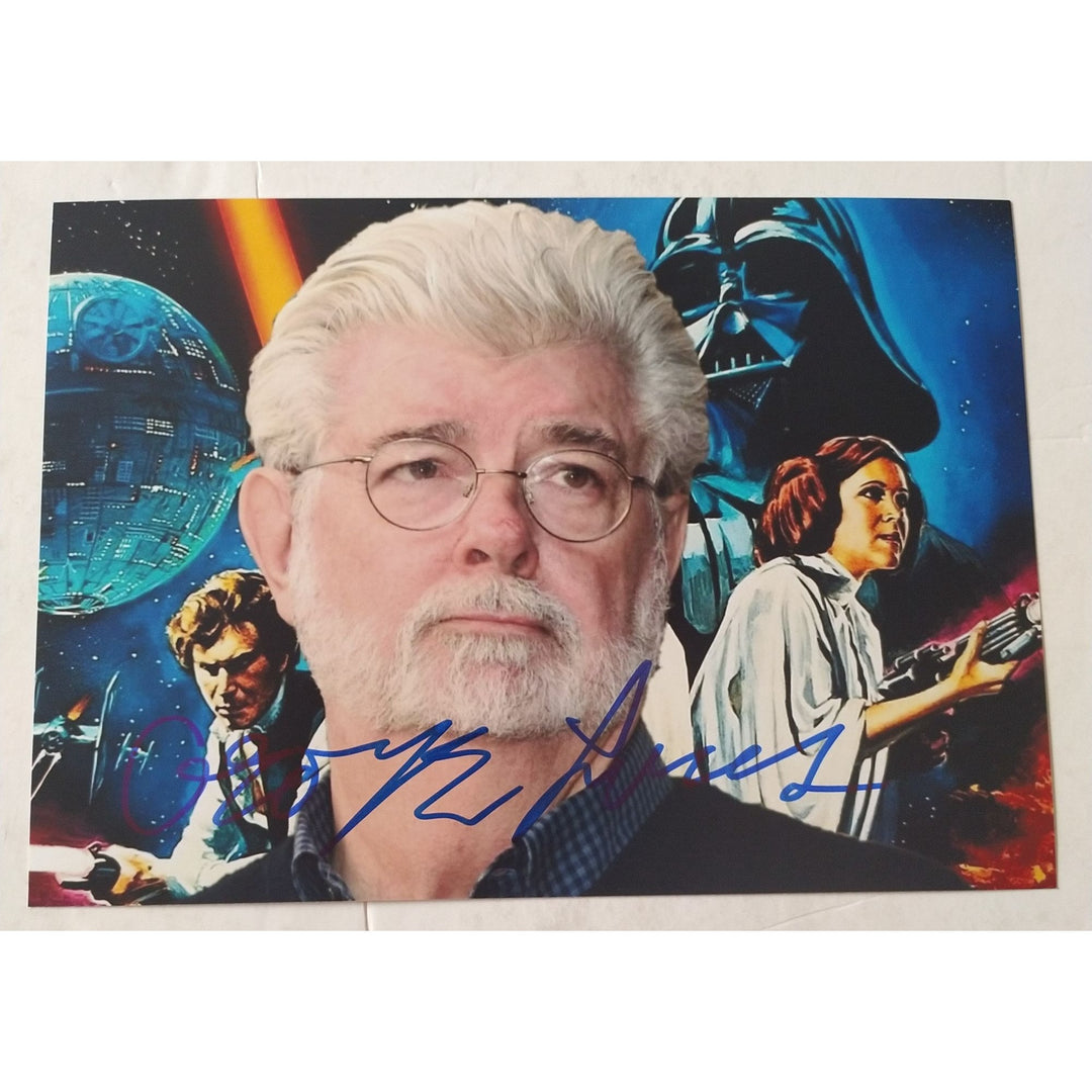 George Lucas, "Director", Star Wars, 5x7 photo, signed, with proof