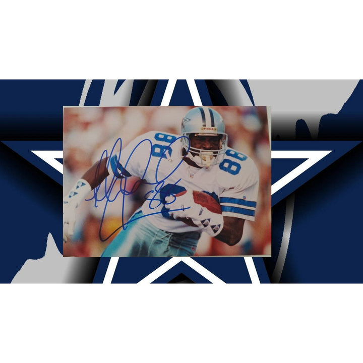 Michael Irvin, Dallas Cowboys, Dynasty, signed, 5x7 photo, with proof