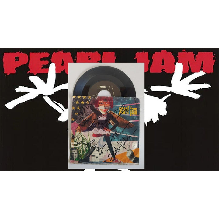 Pearl Jam Eddie Vedder old man vintage 45 signed with proof