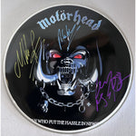 Load image into Gallery viewer, Motorhead Lemy Kilmster band 14 inch drumhead signed with proof
