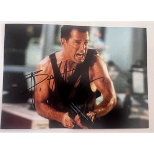 Bruce Willis DieHard 5x7 photo signed with proof