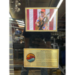 Load image into Gallery viewer, Jimmy Buffett signed guitar framed 45x30x7 with proof

