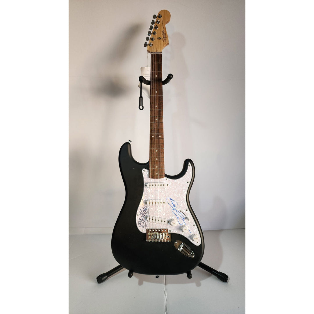 Eric Clapton and BB King, Fender Stratocaster electric guitar signed with proof