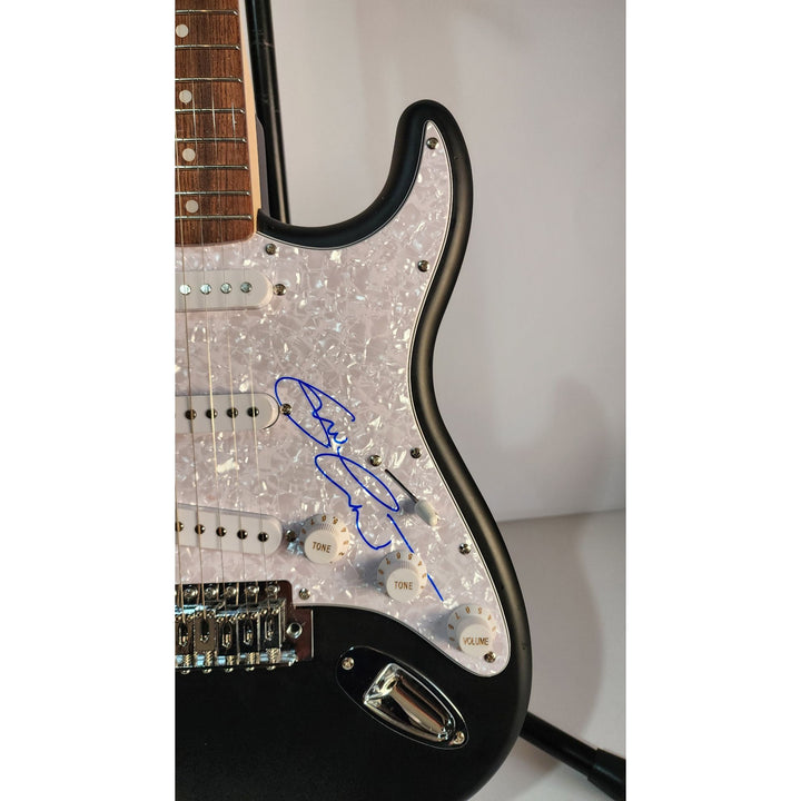 Eric Clapton and BB King, Fender Stratocaster electric guitar signed with proof