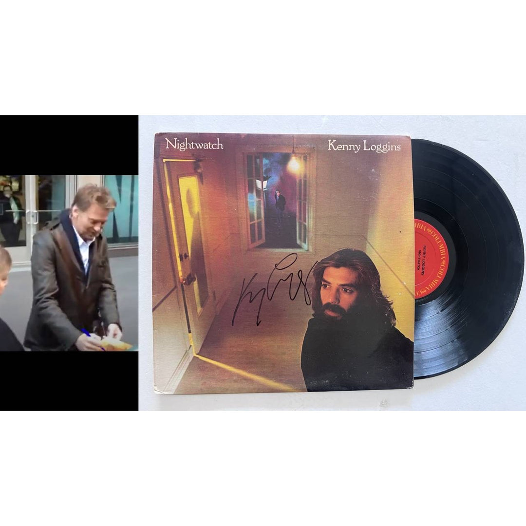 Kenny Loggins Nightwatch original lp signed with proof