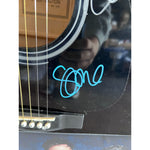 Load image into Gallery viewer, Pearl Jam Eddie Vedder Mike McCready Stone Gossard Jeff Ament one of a kind full size acoustic guitar signed with proof

