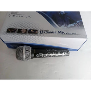 Olivia Newton-John Dynamic microphone signed with proof