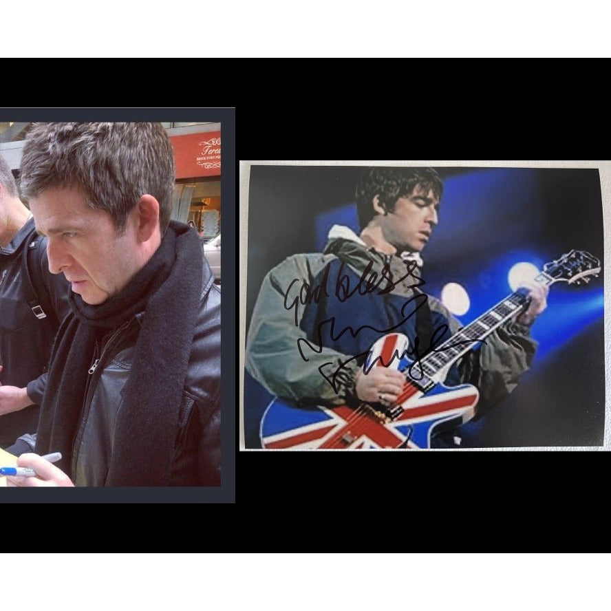 Noel Gallagher Oasis 8 x 10 photo signed with proof