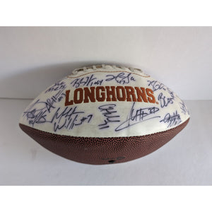 Texas Longhorns Colt McCoy Mack Brown team signed football