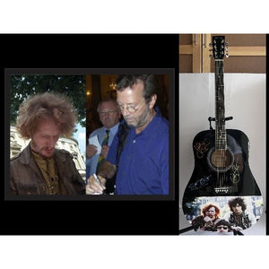 Cream  Eric Clapton, Ginger Baker & Jack Bruce  One of A kind 39' inch full size acoustic guitar signed with proof