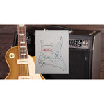 Load image into Gallery viewer, Talking Heads David Byrne, Chris Frantz, Jerry Harrison, Tina Weymouth   Fender Stratocaster electric guitar pickguard signed with proof
