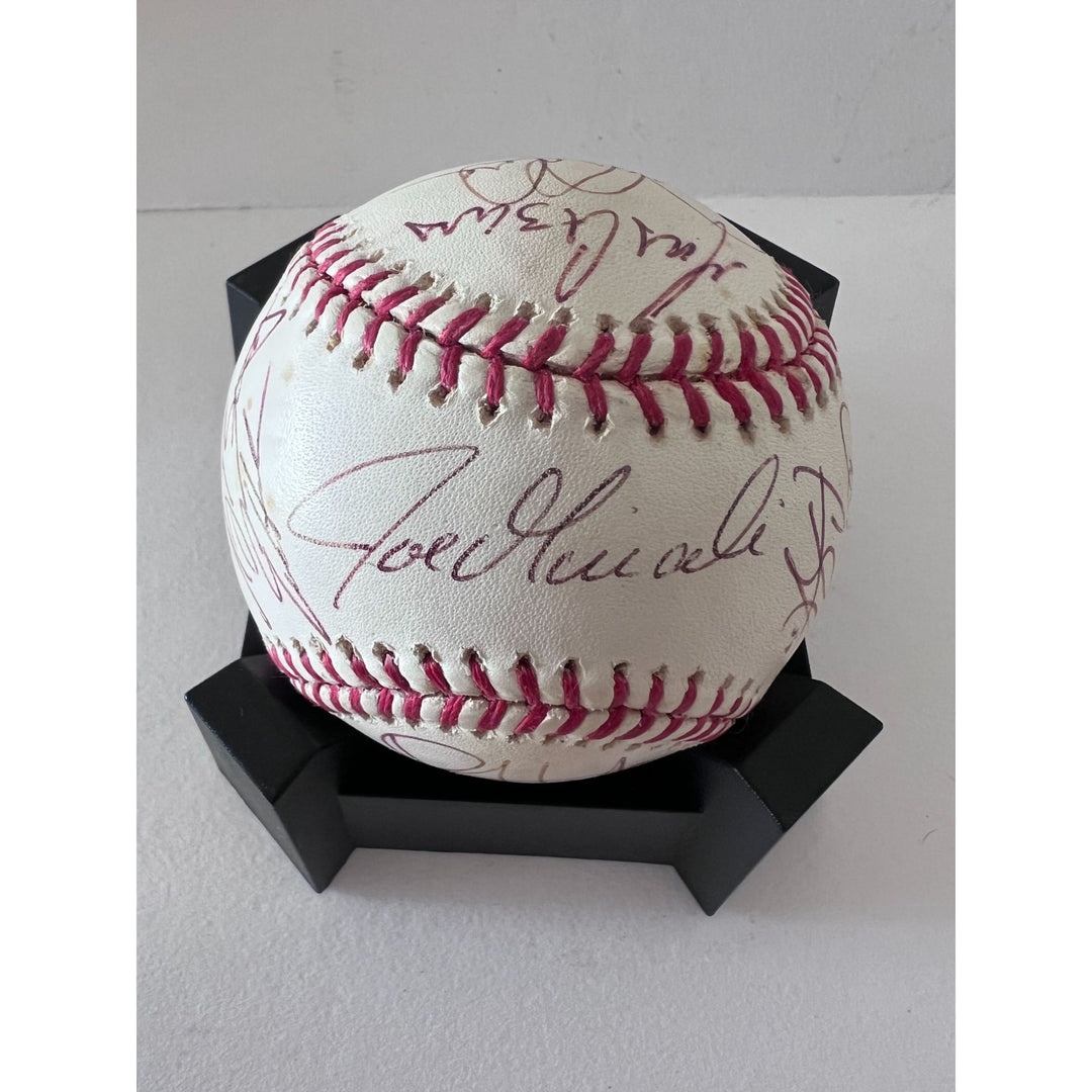 Derek Jeter Alex Rodriguez 2009 New York Yankees World Series champions team signed Rawlings commemorative MLB baseball with proof