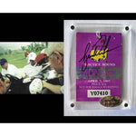 Load image into Gallery viewer, Tiger Woods 1997 Masters Golf Tournament ticket signed with proof

