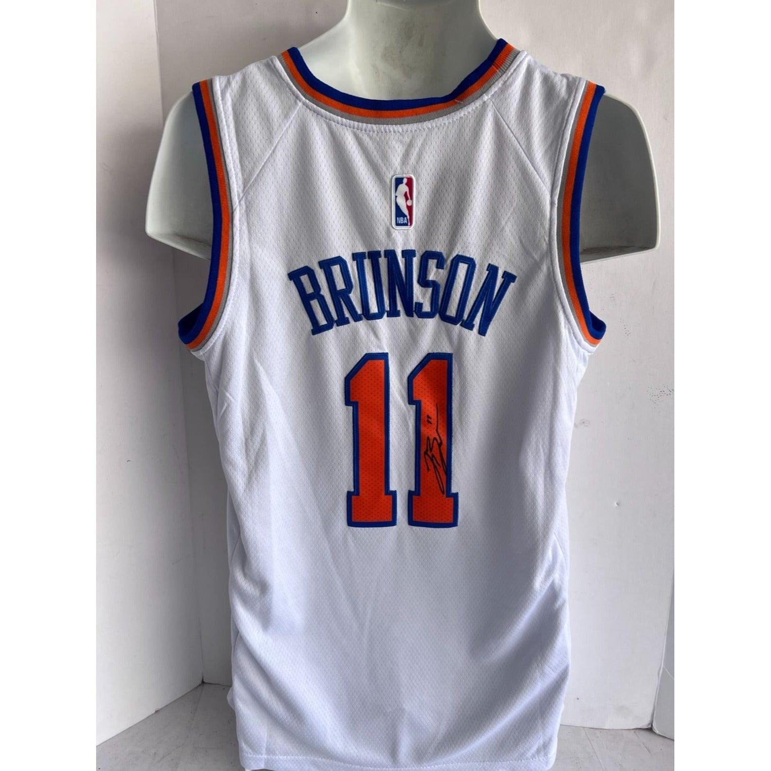 Jalen Bronson New York Knicks game model jersey size LG large