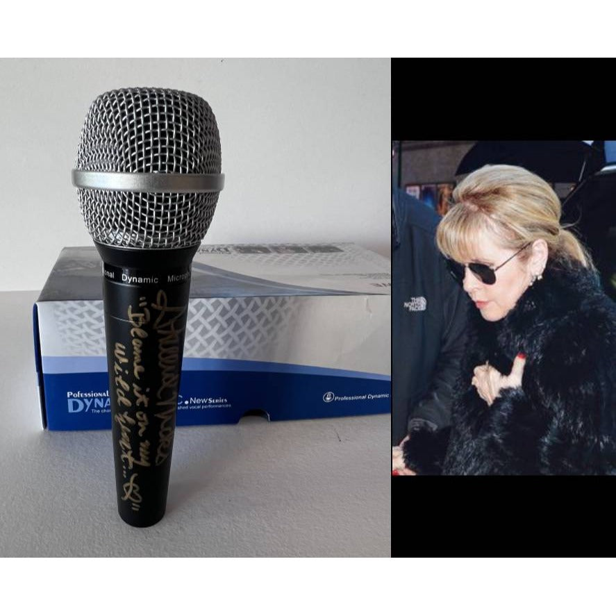 Stevie Nicks Fleetwood Mac microphone signed with proof