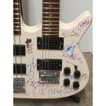 Load image into Gallery viewer, Jimmy Page, Eddie Van Halen, Angus Young, Eric Clapton, 25 guitar Legends BadAax electric guitar signed with proof
