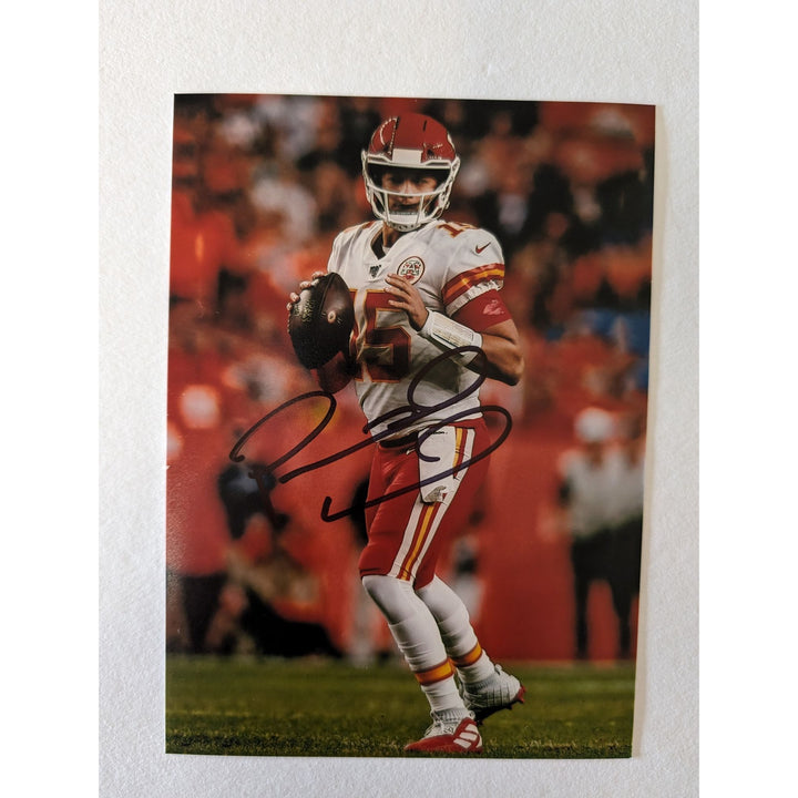 Patrick Mahomes Kansas City Chiefs 5x7 photograph signed with proof