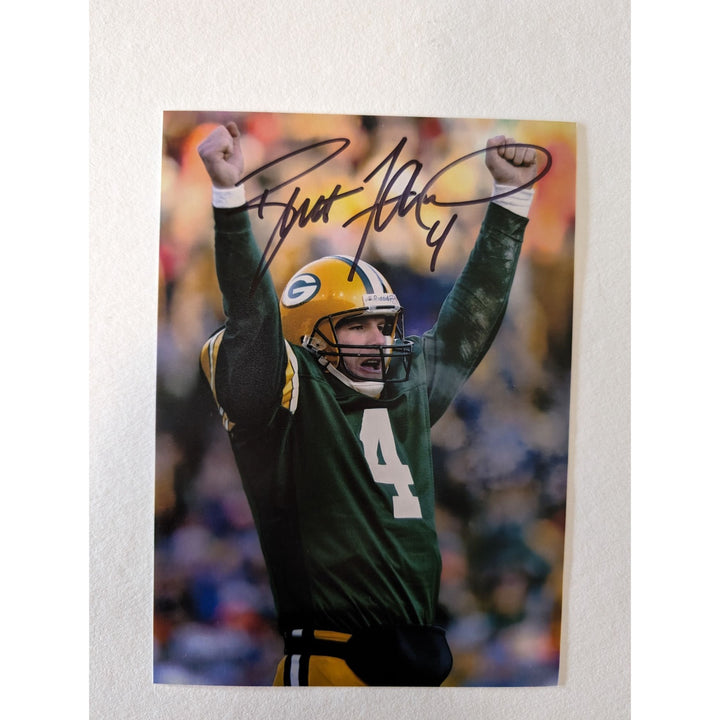 Brett Favre Green Bay Packers 5x7 photograph signed with proof