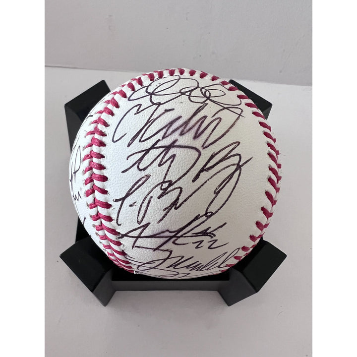 Chicago Cubs Anthony Rizzo 2016 World Series champions team signed Rawlings commemorative baseball with proof