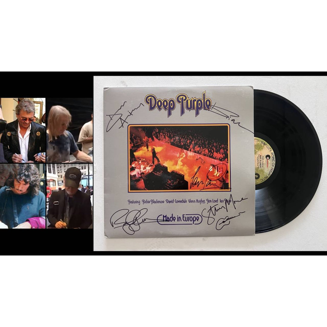 Ritchie Blackmore Deep Purple Made in Europa original lp signed with proof