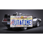 Load image into Gallery viewer, Back To The Future original license plate cast signed :Michael J Fox, Christopher Lloyd, Lea Thompson, Crispin Glover, Thomas F Wilson, Bil
