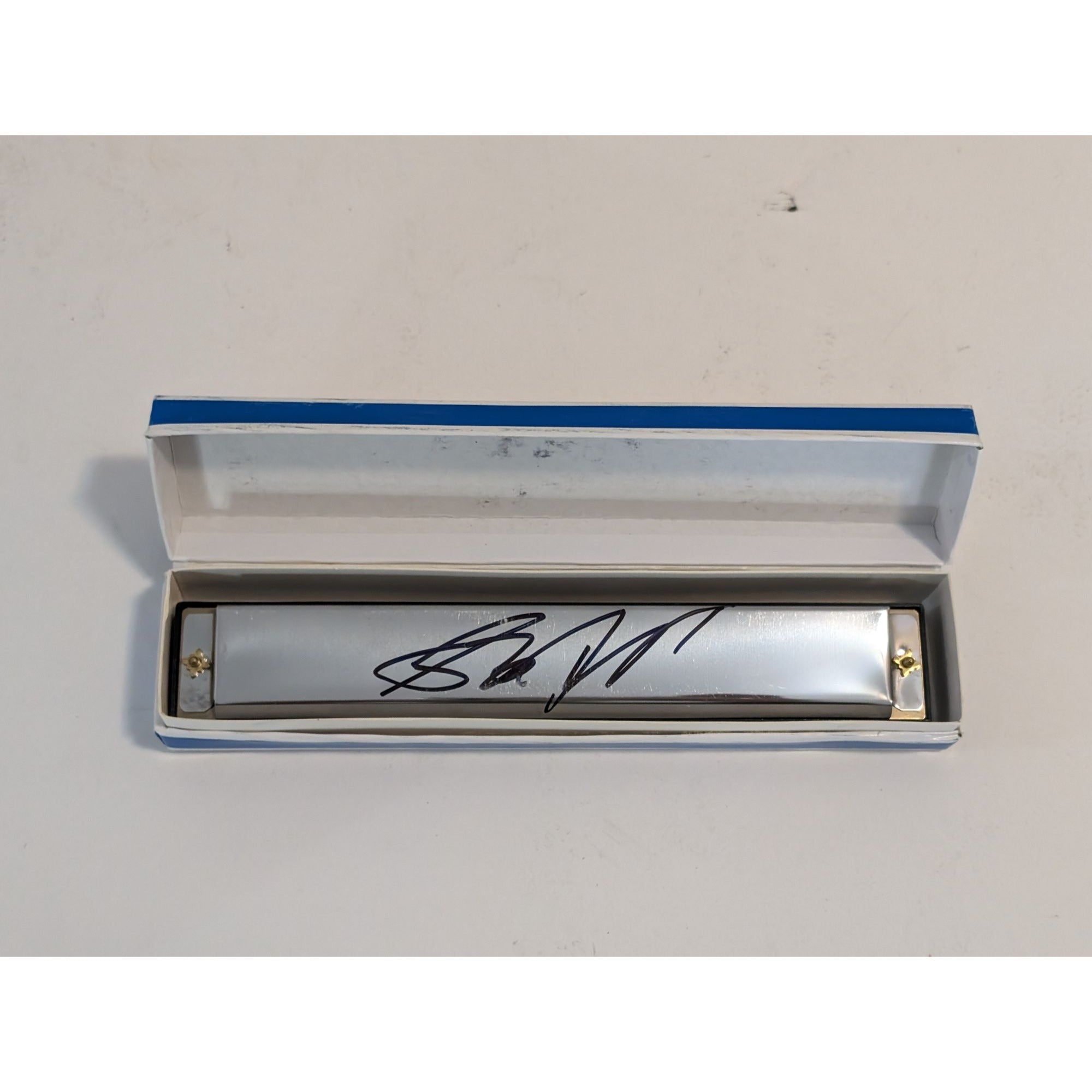 Steven Tyler Aerosmith 24 hole deluxe harmonica signed with proof