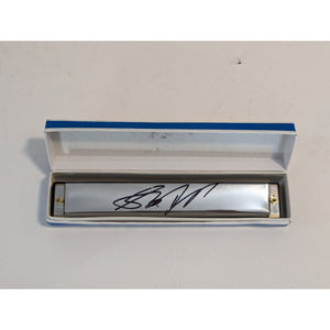 Steven Tyler Aerosmith 24 hole deluxe harmonica signed with proof