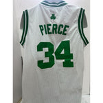 Load image into Gallery viewer, Boston Celtics 2007 2008 NBA champions Paul Pierce Kevin Garnett Ray Allen team sign game model jersey with proof
