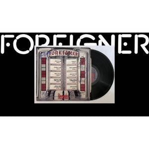 Lou Gramm Mick Jones Al Greenwood and Chris Frazier Foreigner LP with proof