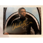 Load image into Gallery viewer, Chadwick Boseman Black Panther 5x7 photo signed with proof
