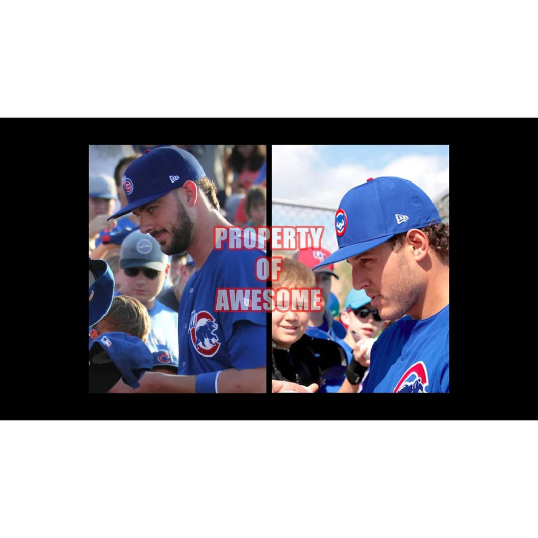 Chicago Cubs Anthony Rizzo and Kris Bryant 2017 Rawlings MLB World Series Baseball signed with proof