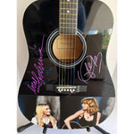 Load image into Gallery viewer, Madonna and Taylor Swift One of A kind 39&#39; inch full size acoustic guitar signed with proof
