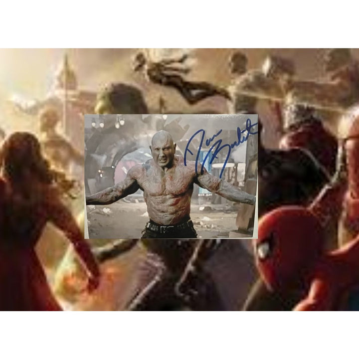 David Bautista  "Drax" in Marvels' Guardians of the Galaxy 5x7 photo signed with proof