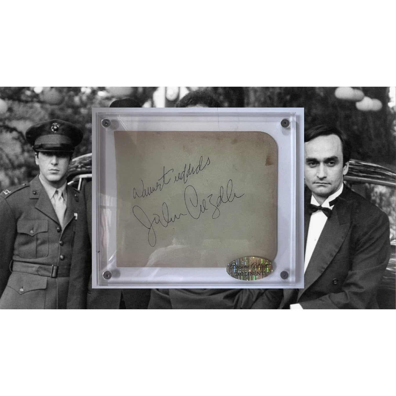 John Cazale Fredo Corleone autograph page book signed